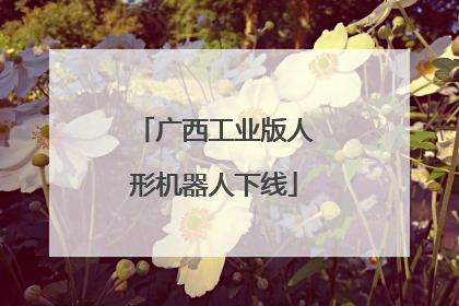 广西工业版人形机器人下线