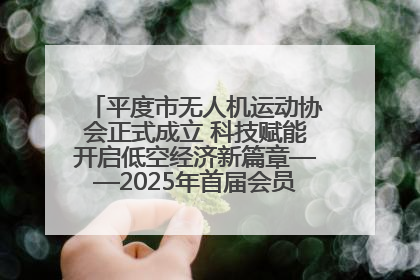 平度市无人机运动协会正式成立 科技赋能开启低空经济新篇章——2025年首届会员大会暨无人机应用发展论坛成功举办