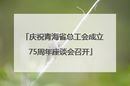 庆祝青海省总工会成立75周年座谈会召开