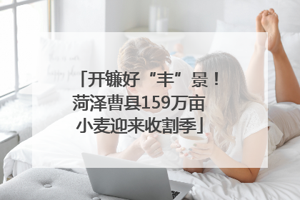 开镰好“丰”景！菏泽曹县159万亩小麦迎来收割季