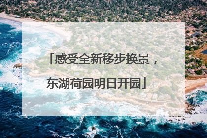 感受全新移步换景，东湖荷园明日开园