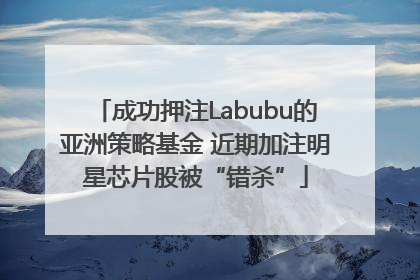 成功押注Labubu的亚洲策略基金 近期加注明星芯片股被“错杀”