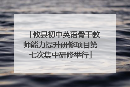 攸县初中英语骨干教师能力提升研修项目第七次集中研修举行