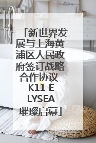 新世界发展与上海黄浦区人民政府签订战略合作协议 K11 ELYSEA璀璨启幕