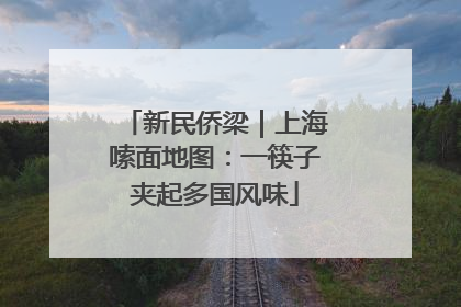 新民侨梁｜上海嗦面地图：一筷子夹起多国风味