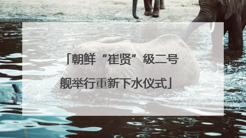 朝鲜“崔贤”级二号舰举行重新下水仪式