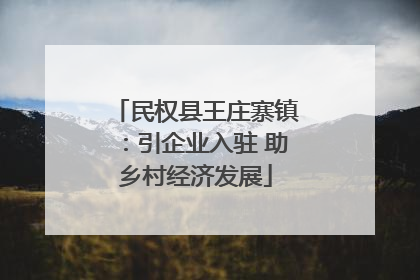 民权县王庄寨镇：引企业入驻 助乡村经济发展
