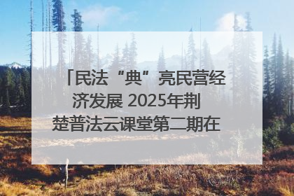 民法“典”亮民营经济发展 2025年荆楚普法云课堂第二期在武汉客厅开讲