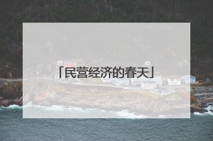 民营经济的春天