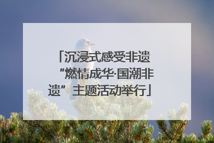 沉浸式感受非遗 “燃情成华·国潮非遗”主题活动举行