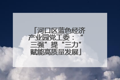河口区蓝色经济产业园党工委：“三强”提“三力”赋能高质量发展
