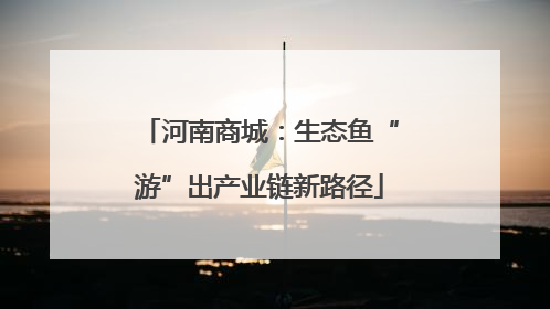 河南商城：生态鱼“游”出产业链新路径