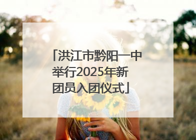 洪江市黔阳一中举行2025年新团员入团仪式