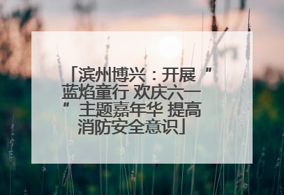 滨州博兴：开展“蓝焰童行 欢庆六一”主题嘉年华 提高消防安全意识