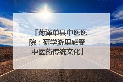 菏泽单县中医医院：研学游里感受中医药传统文化