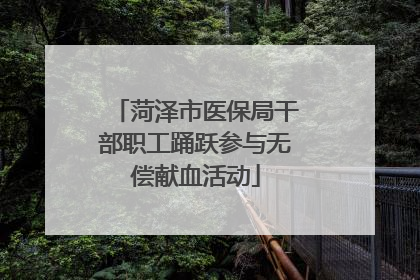 菏泽市医保局干部职工踊跃参与无偿献血活动