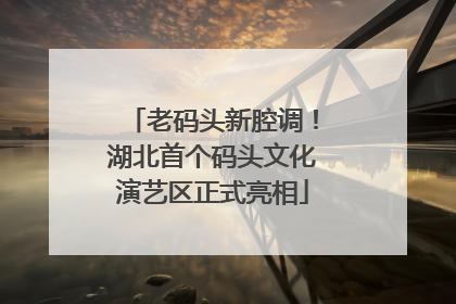 老码头新腔调！湖北首个码头文化演艺区正式亮相