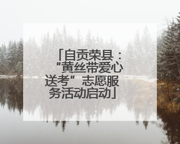 自贡荣县：“黄丝带爱心送考”志愿服务活动启动