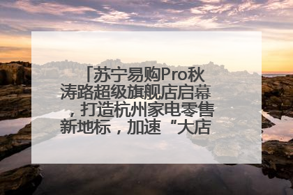 苏宁易购Pro秋涛路超级旗舰店启幕，打造杭州家电零售新地标，加速“大店攻略”全省布局