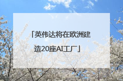 英伟达将在欧洲建造20座AI工厂