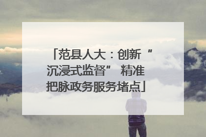 范县人大：创新“沉浸式监督” 精准把脉政务服务堵点