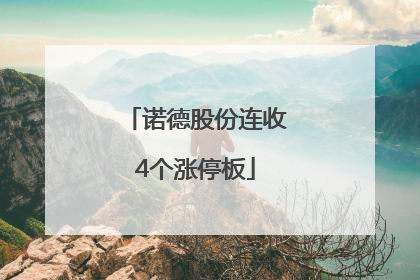 诺德股份连收4个涨停板