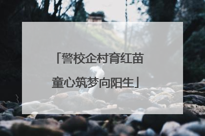 警校企村育红苗 童心筑梦向阳生