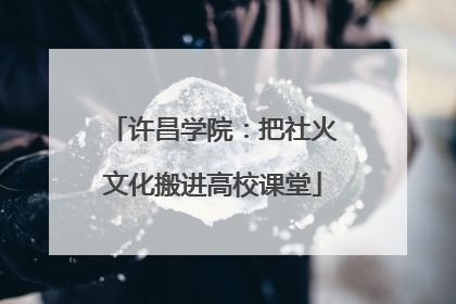 许昌学院：把社火文化搬进高校课堂