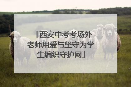 西安中考考场外 老师用爱与坚守为学生编织守护网