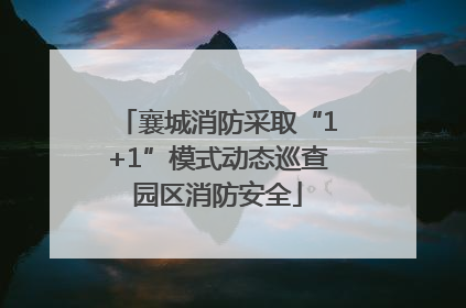 襄城消防采取“1+1”模式动态巡查园区消防安全