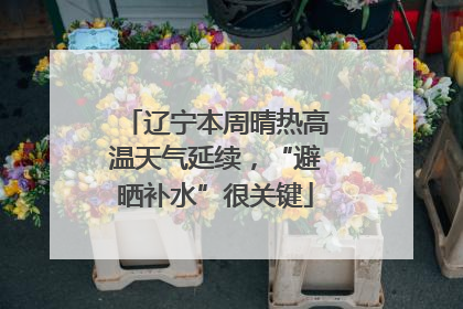 辽宁本周晴热高温天气延续，“避晒补水”很关键