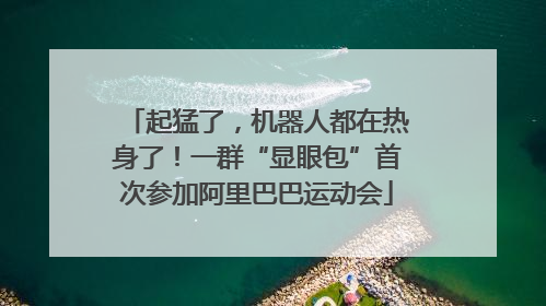 起猛了，机器人都在热身了！一群“显眼包”首次参加阿里巴巴运动会
