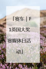 赛车｜F1英国大奖赛媒体日活动