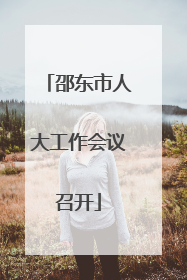 邵东市人大工作会议召开