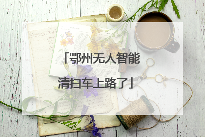 鄂州无人智能清扫车上路了