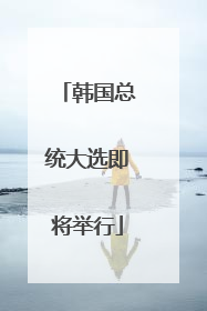 韩国总统大选即将举行