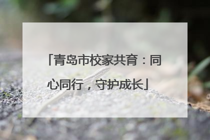 青岛市校家共育：同心同行，守护成长