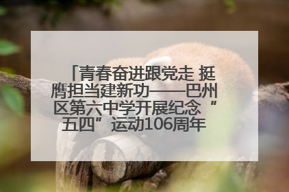 青春奋进跟党走 挺膺担当建新功——巴州区第六中学开展纪念“五四”运动106周年主题团日活动暨新团员入团仪式