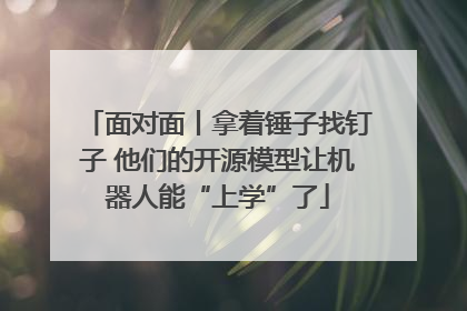 面对面丨拿着锤子找钉子 他们的开源模型让机器人能“上学”了