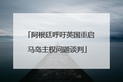 阿根廷呼吁英国重启马岛主权问题谈判