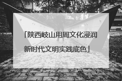 陕西岐山用周文化浸润新时代文明实践底色