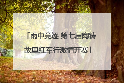 雨中竞逐 第七届陶铸故里红军行激情开赛