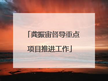 龚振宙督导重点项目推进工作