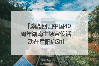 麋鹿回归中国40周年湖南主场宣传活动在岳阳启动