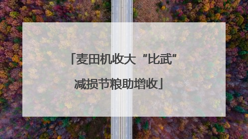 麦田机收大“比武” 减损节粮助增收