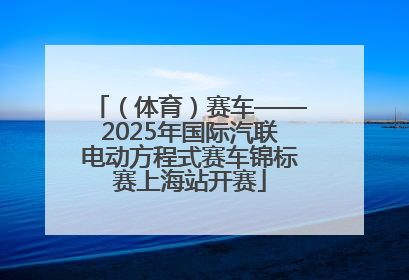 （体育）赛车——2025年国际汽联电动方程式赛车锦标赛上海站开赛