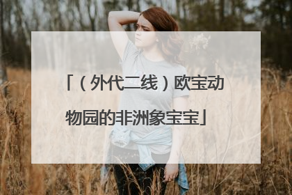 （外代二线）欧宝动物园的非洲象宝宝