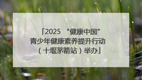 2025 “健康中国” 青少年健康素养提升行动（十堰茅箭站）举办