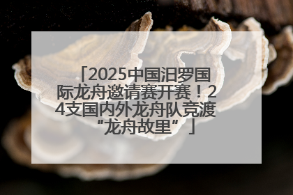 2025中国汨罗国际龙舟邀请赛开赛！24支国内外龙舟队竞渡“龙舟故里”