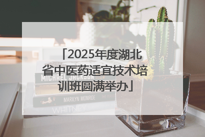 2025年度湖北省中医药适宜技术培训班圆满举办